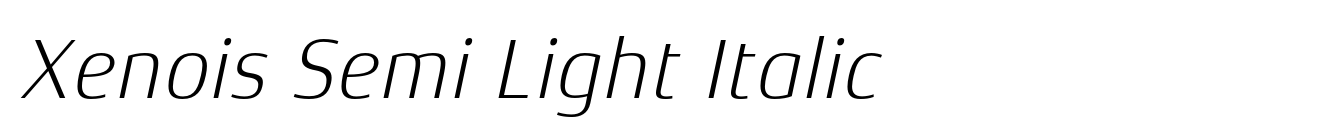 Xenois Semi Light Italic